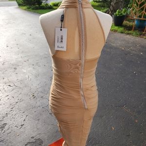 Bardot Nude BodyCon Dress Sz S